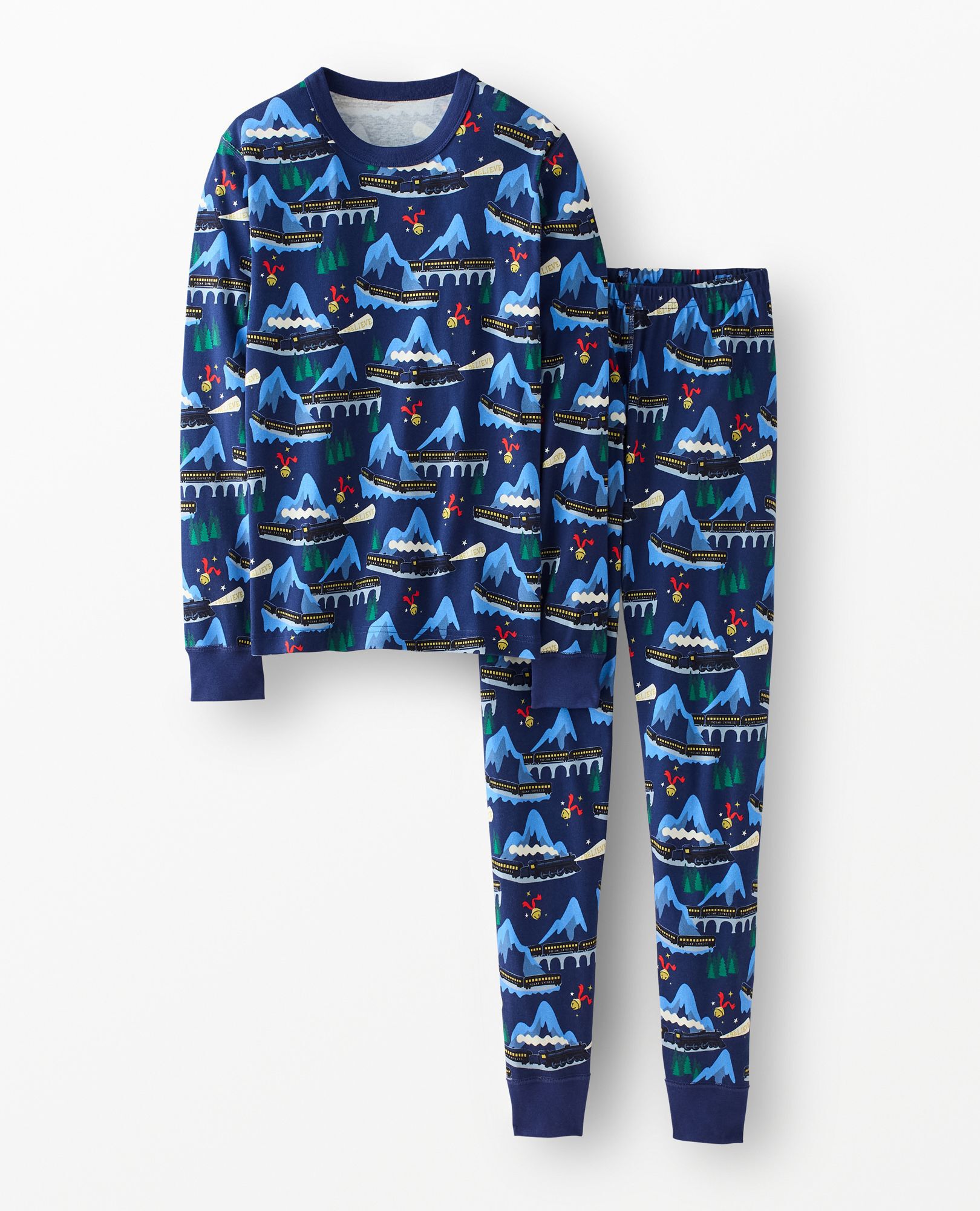 Adult Warner Bros™ Discovery The Polar Express HannaJams™ Pajama Set in Polar Express Family - main