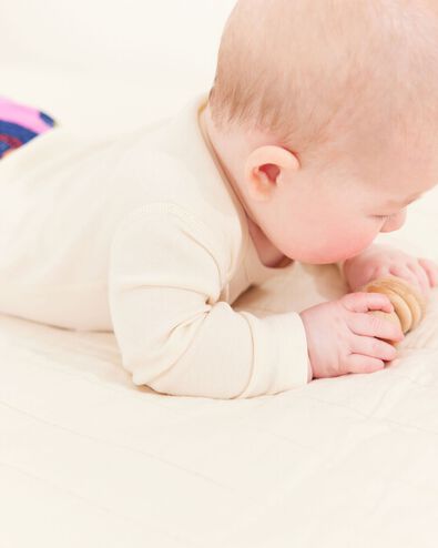 Baby Long Sleeve Bodysuit in Ecru - main