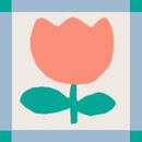 Sleeveless Tiered Muslin Dress in Blue Checkered Tulip - swatch