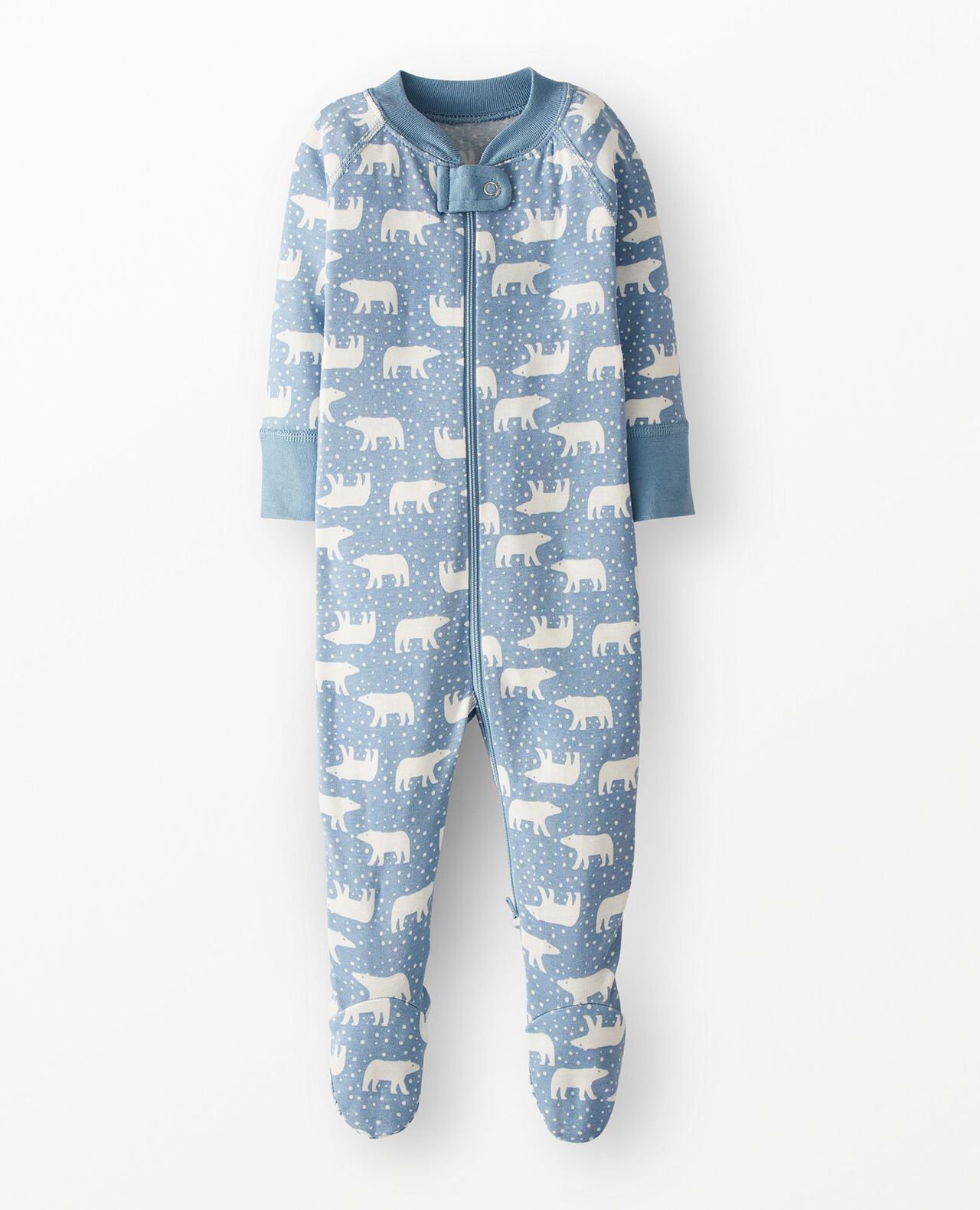Holiday HannaJams⢠Footed Sleeper in Snowy Polar Bear on North Air - main