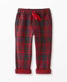 Plaid Knit Sweatpants in Soft Black/Hanna Red - main