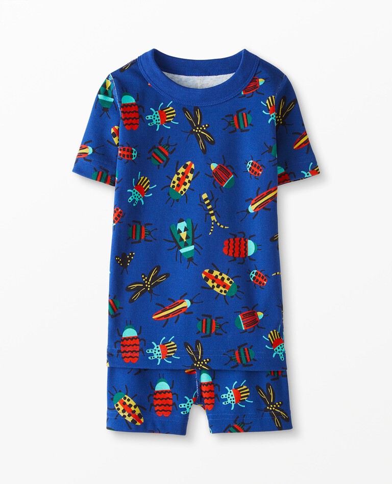 Short John Pajama Set in Snuggle Bugs - main