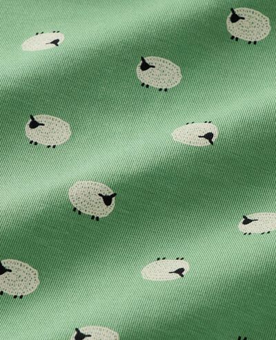 HannaSoft™ Stretch Sleeper in Tiny Sheep on Green - main