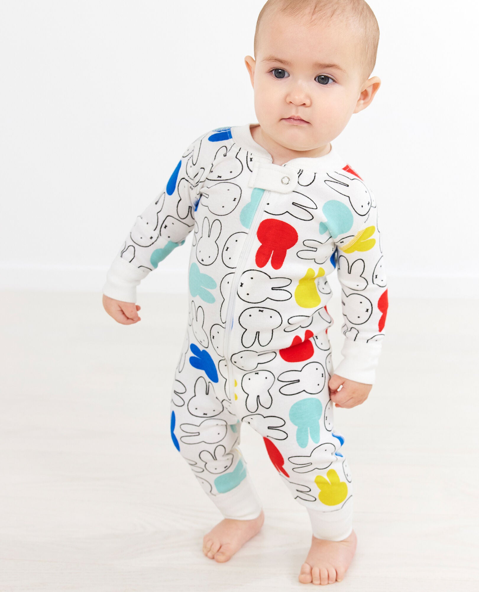New Infant Girls Hanna Andersson Baby Layette Printed Footed Sleeper Size 60 