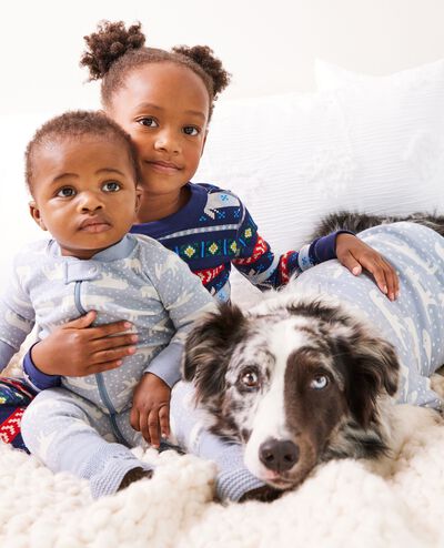 Holiday Dog Pajamas in Snowy Polar Bear on North Air - main