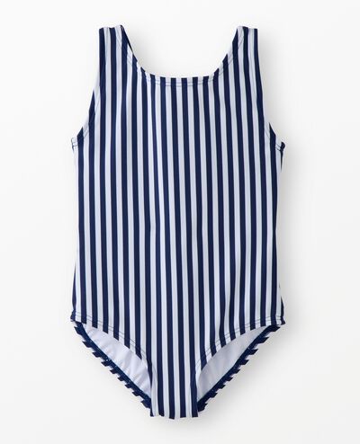 One-Piece Rainbow Back Swimsuit in Blue Rainbow - main