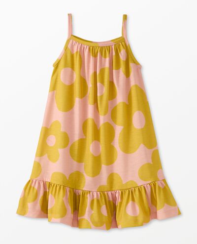 S G Sleeveless Nightgown in Gigantic Daisy on Blush Pink - main