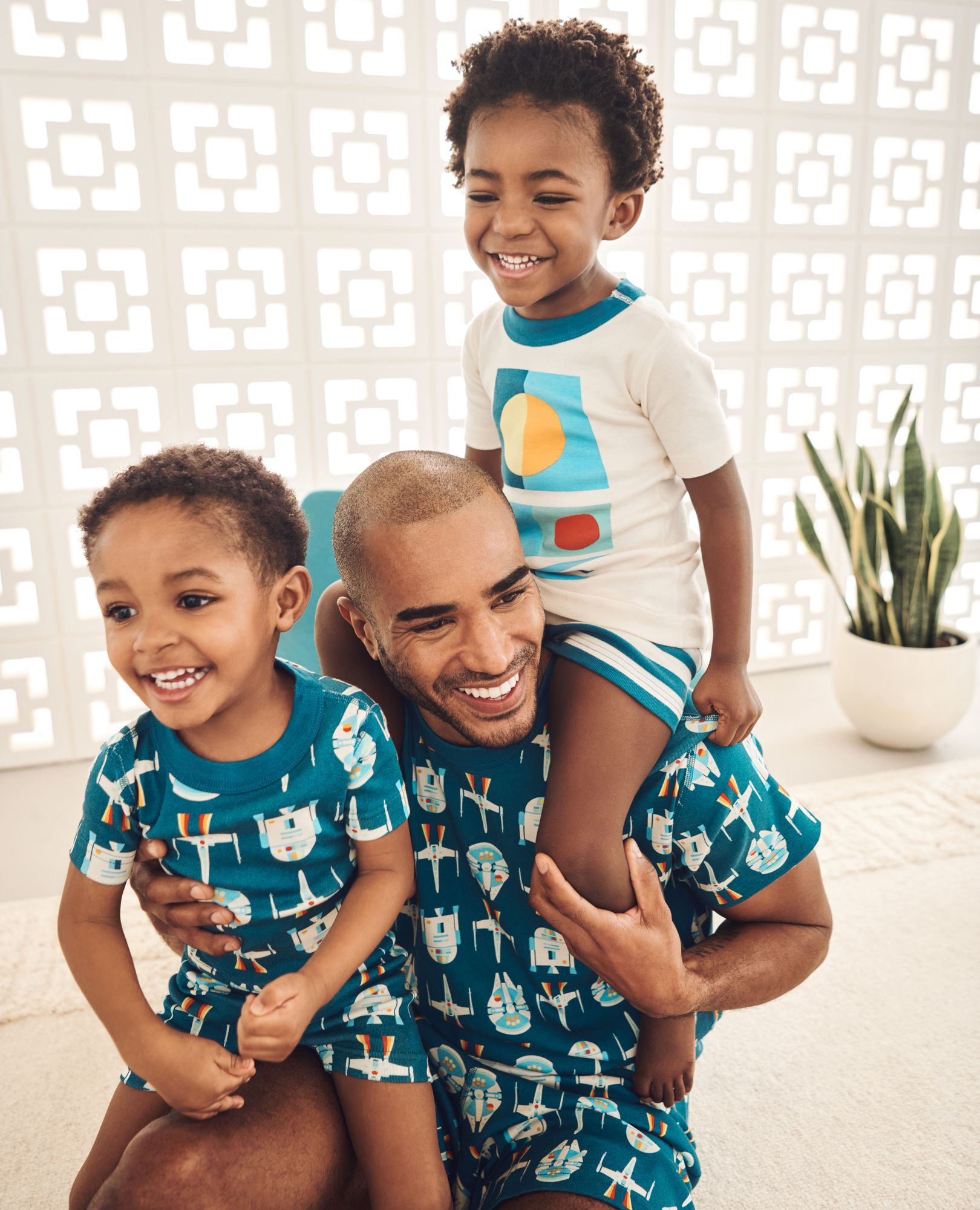 STAR WARS™ HannaJams™ Pajama Set in Star Wars Ships R2-D2 - Navy - main