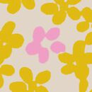 Playground Dress with Pockets in Scattered Daisies on Ecru - swatch