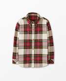 Button Down In French Terry in Family Holiday Plaid - main