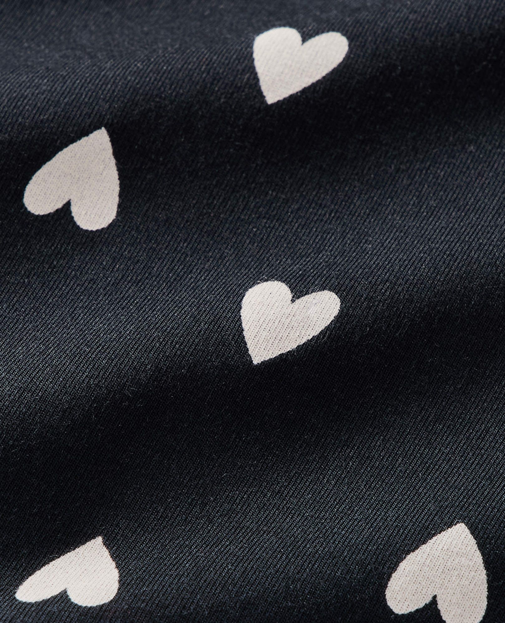 Women's Long Sleeve HannaSoft™ Pajama Set in Flourishing Hearts on Black - main