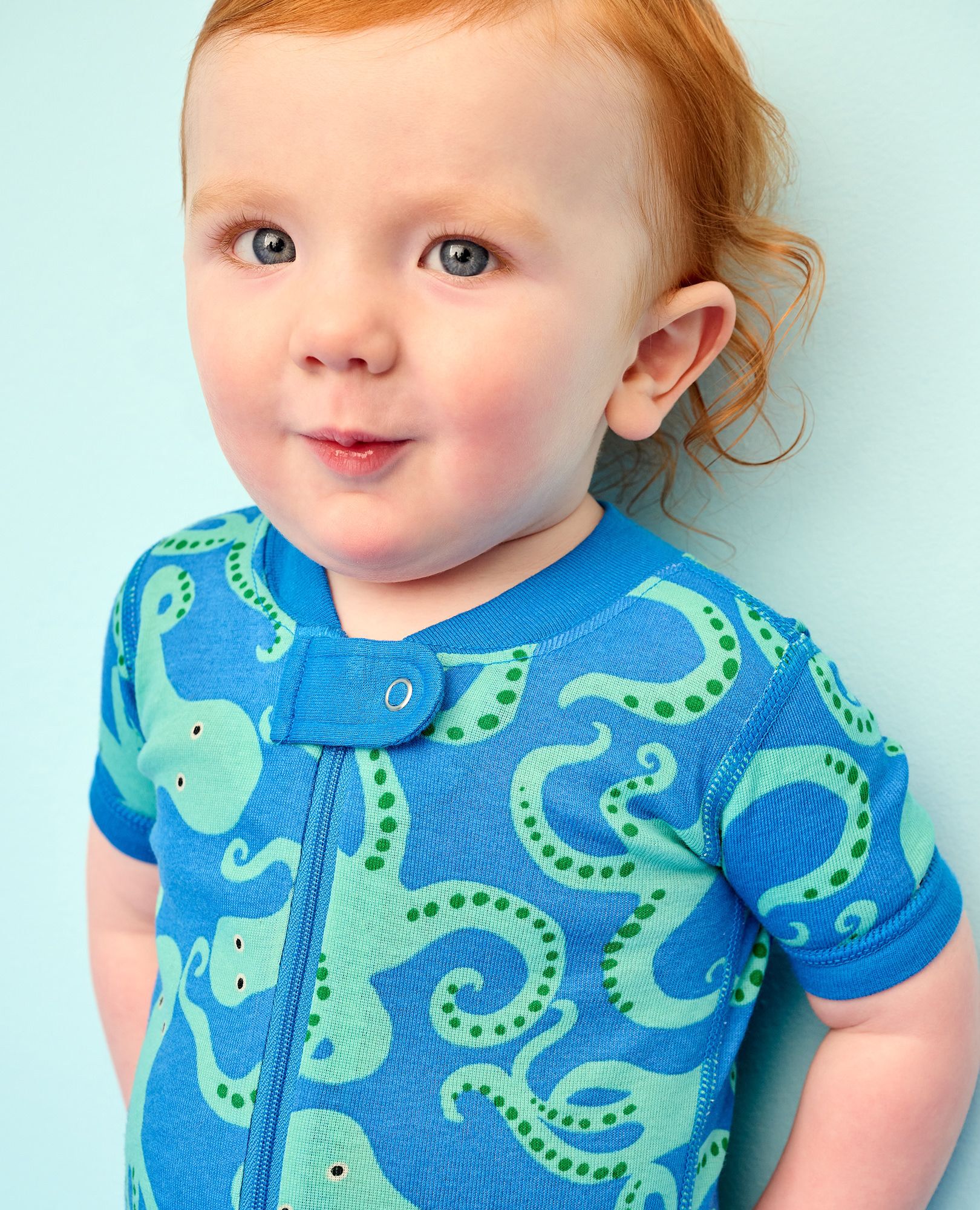 HannaJams™ Sleeper in Opal Octopus on Swedish Sky - main