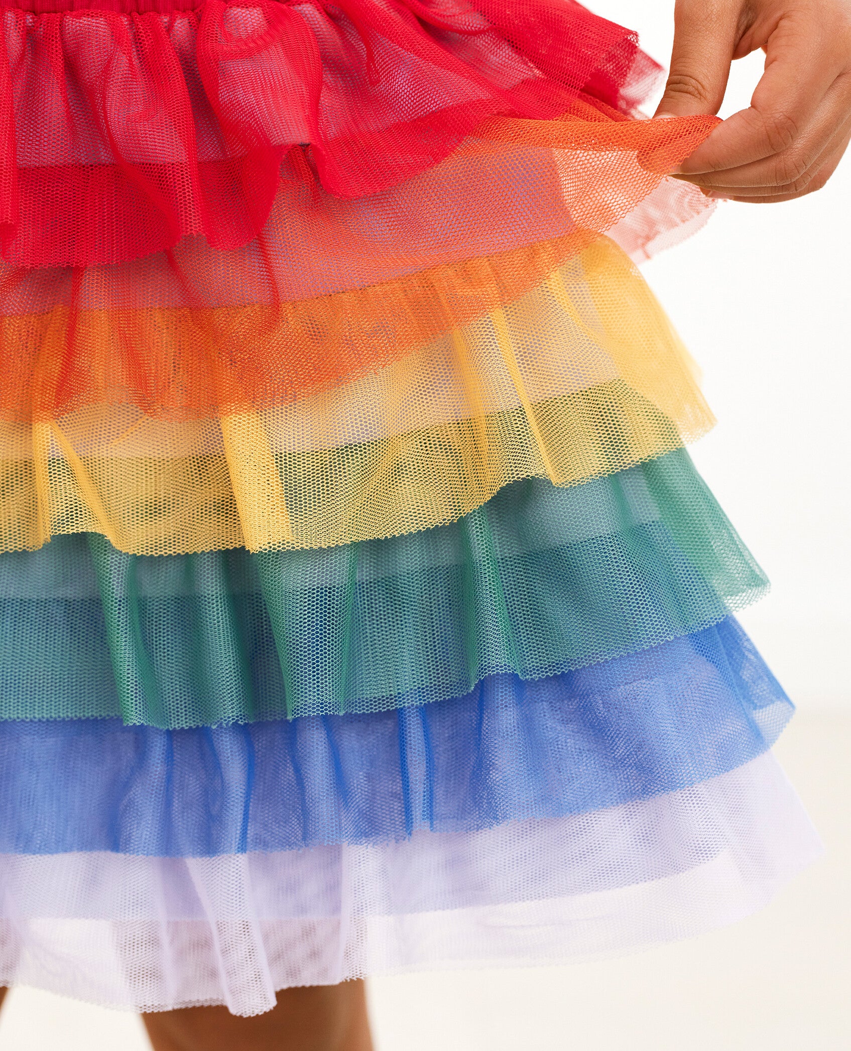 adult rainbow tulle skirt