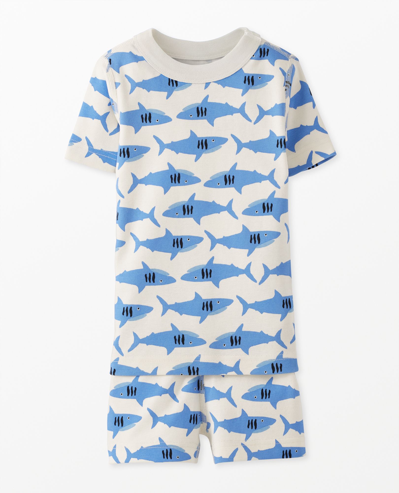 HannaJams™ Pajama Set in Bubbles the Shark on Ecru - main