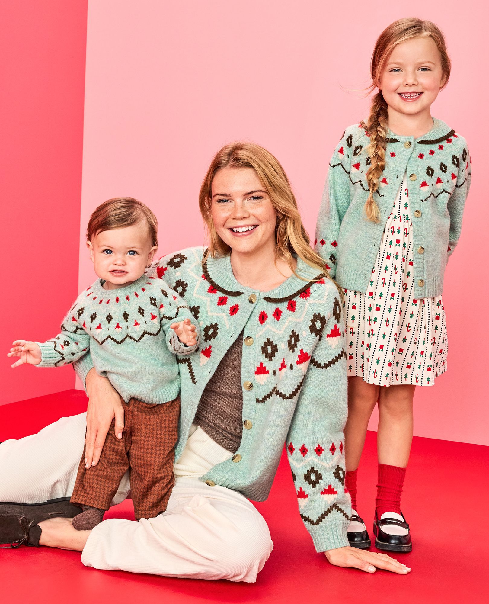 Baby Fair Isle Sweater in Winter Fair Isle - main