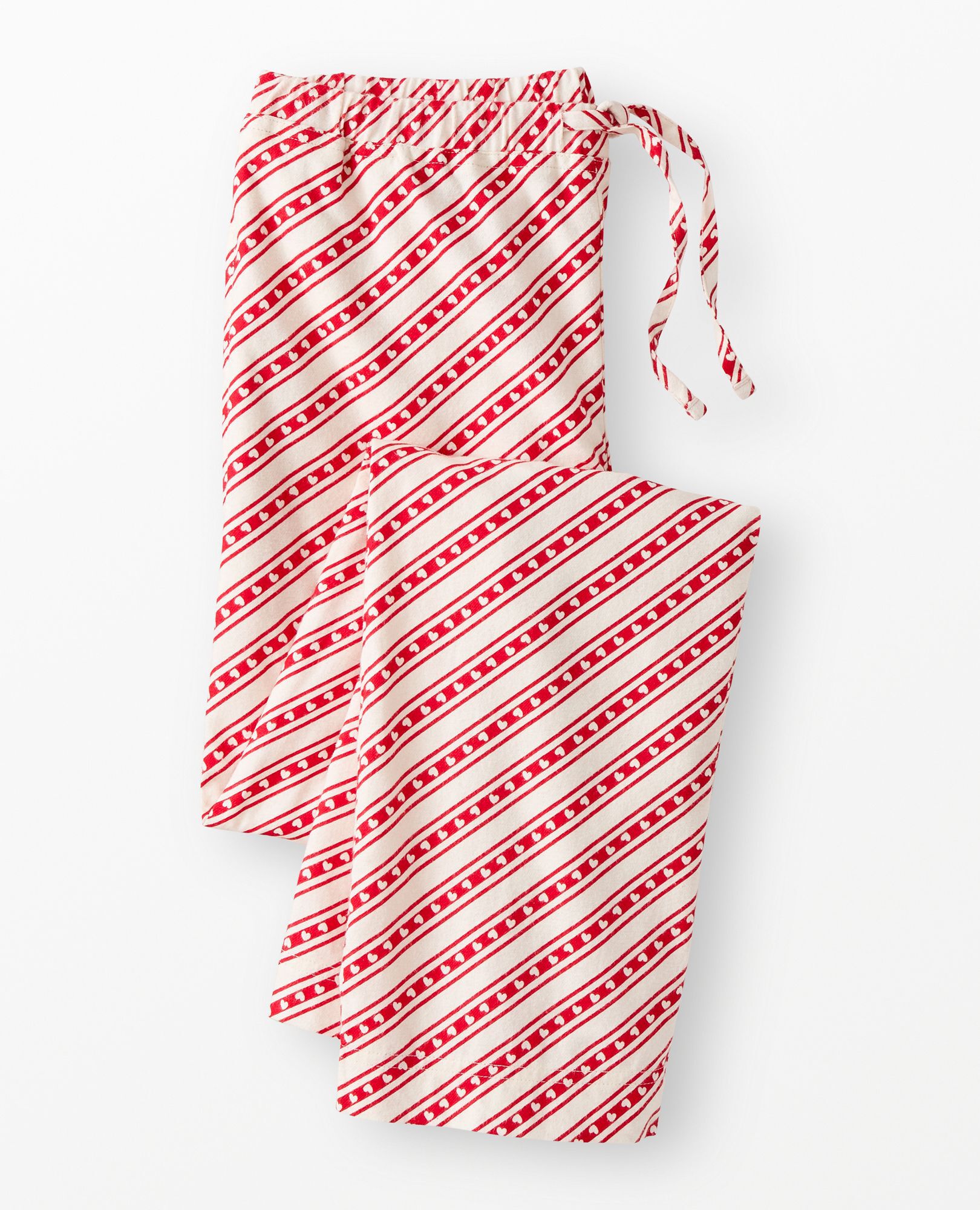 Adult Holiday Flannel Pajama Pants in Candy stripes - main