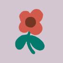 Baby Puff Sleeve Dress & Bloomers Set in Spring Flower on Purple - swatch