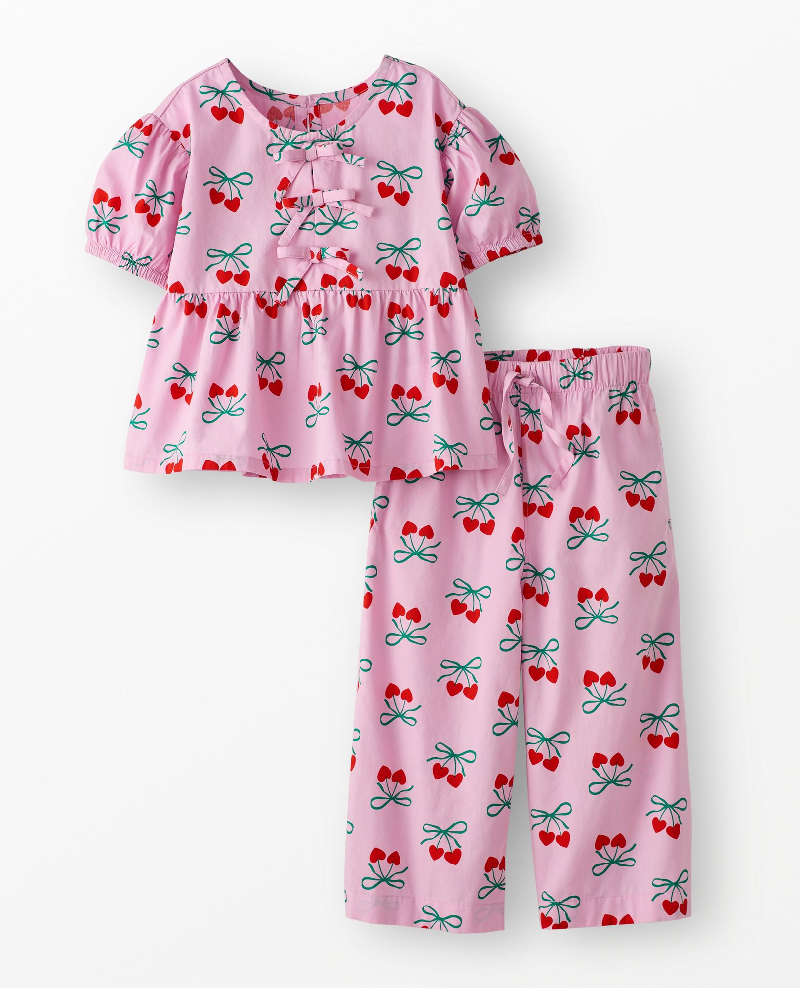 Poplin Top & Wide Leg Pants Set in Two of a Kind - main