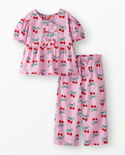 Poplin Top & Wide Leg Pants Set in Two of a Kind - main