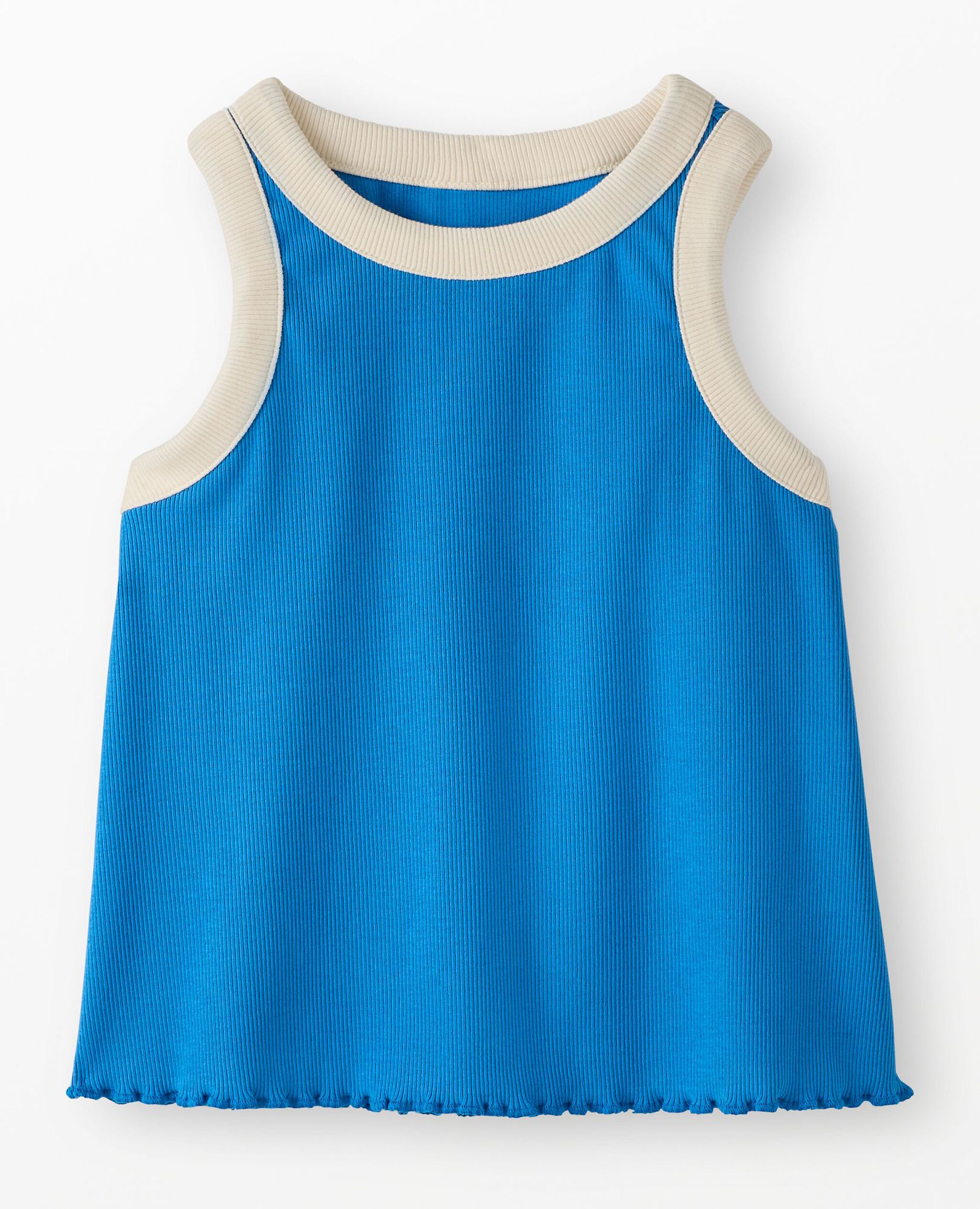Sleeveless Ribbed Top in Swedish Sky - main