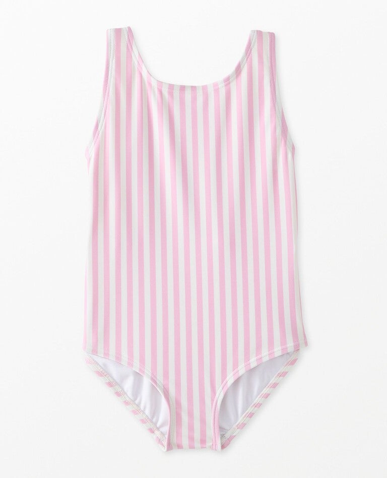 One-Piece Rainbow Back Swimsuit in Pink Lilac/Hanna White - main