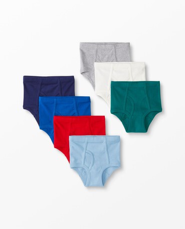 Girls' Underwear In Organic Cotton With Stretch 7-Pack