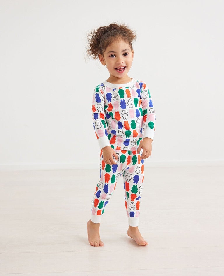 Postbode ongeluk molecuul Miffy Print Long John Pajama Set | Hanna Andersson