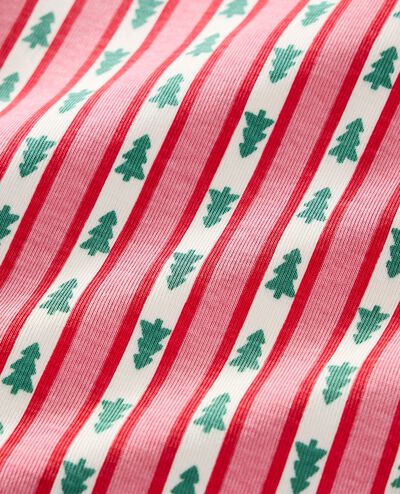 Holiday HannaJams™ Pajama Set in Tree Ribbons on Pink - main