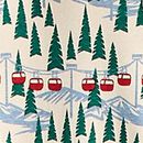 Women's Holiday Wide Leg Pajama Set in Ski Ya Later - swatch