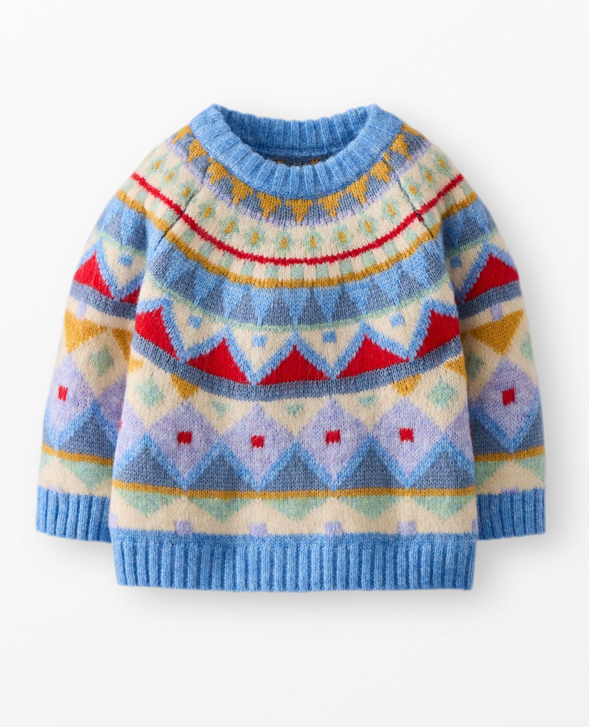 Baby Fair Isle Sweater in Colorful Fair Isle - main