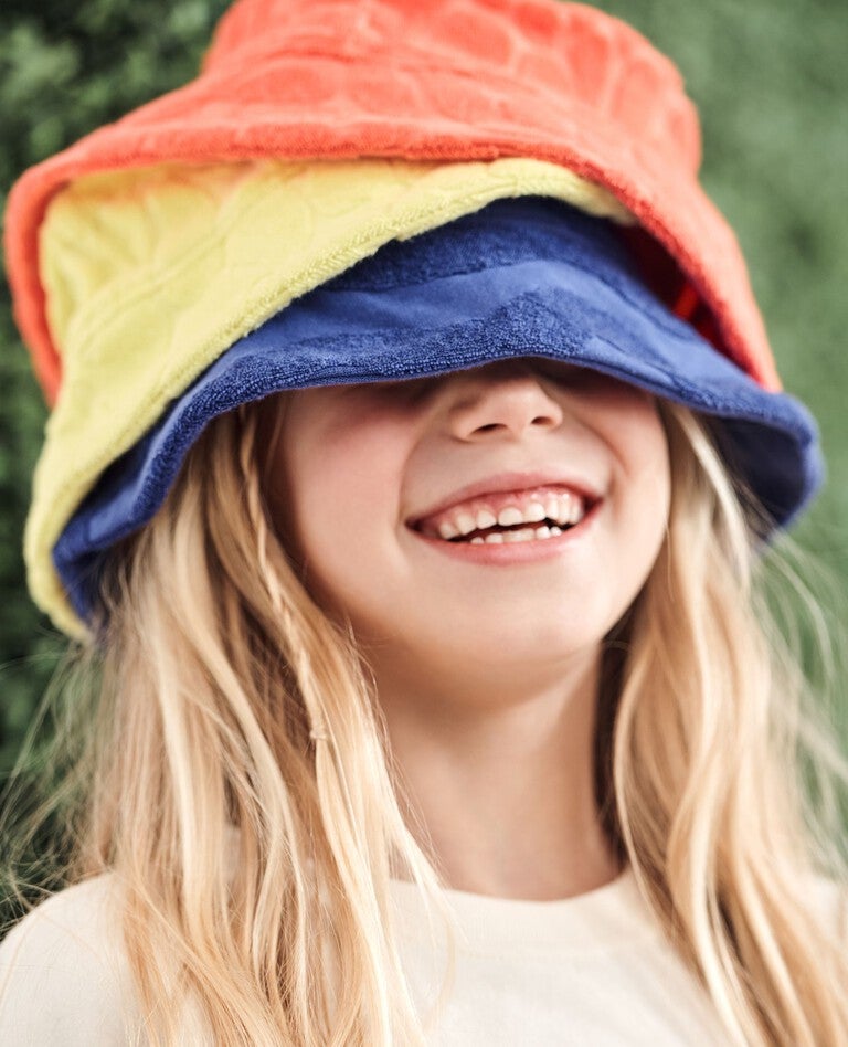 Terry Bucket Hat in Waves on Spectrum Blue - main