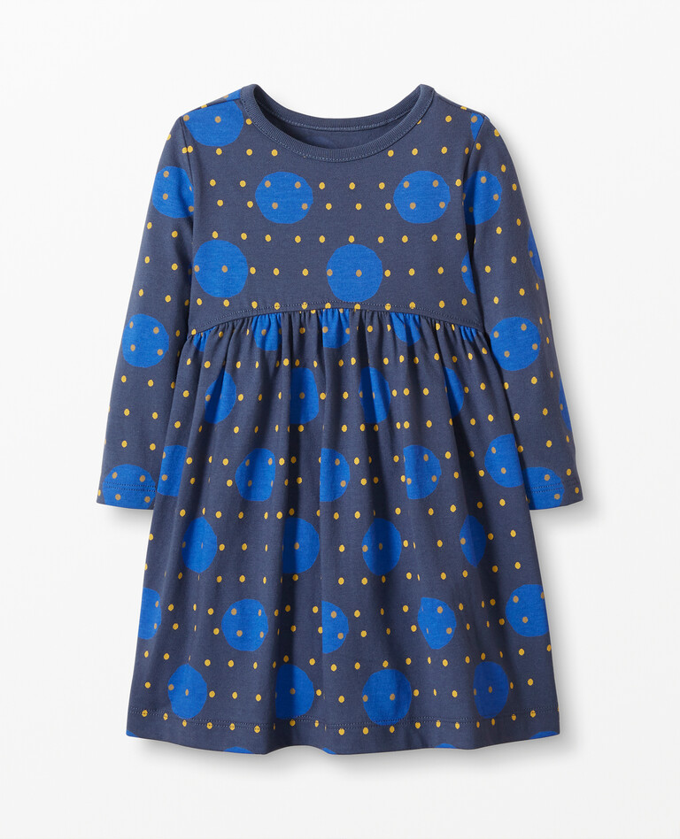 Hopscotch Dress In Organic Cotton in Foggy Blue - main