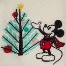 Disney Mickey Mouse Holiday Flannel Pajama Set in Christmas Mickey on Ecru - swatch