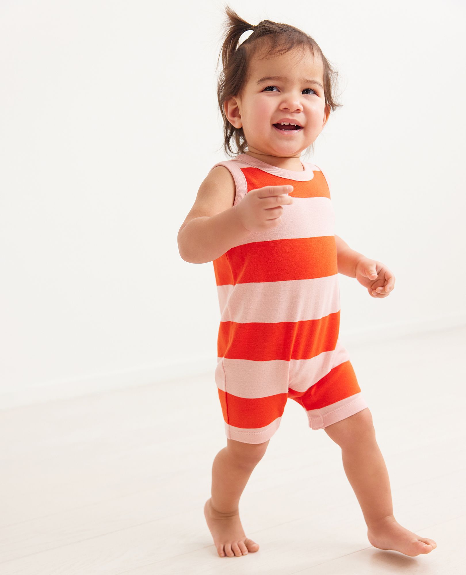Striped clearance romper baby
