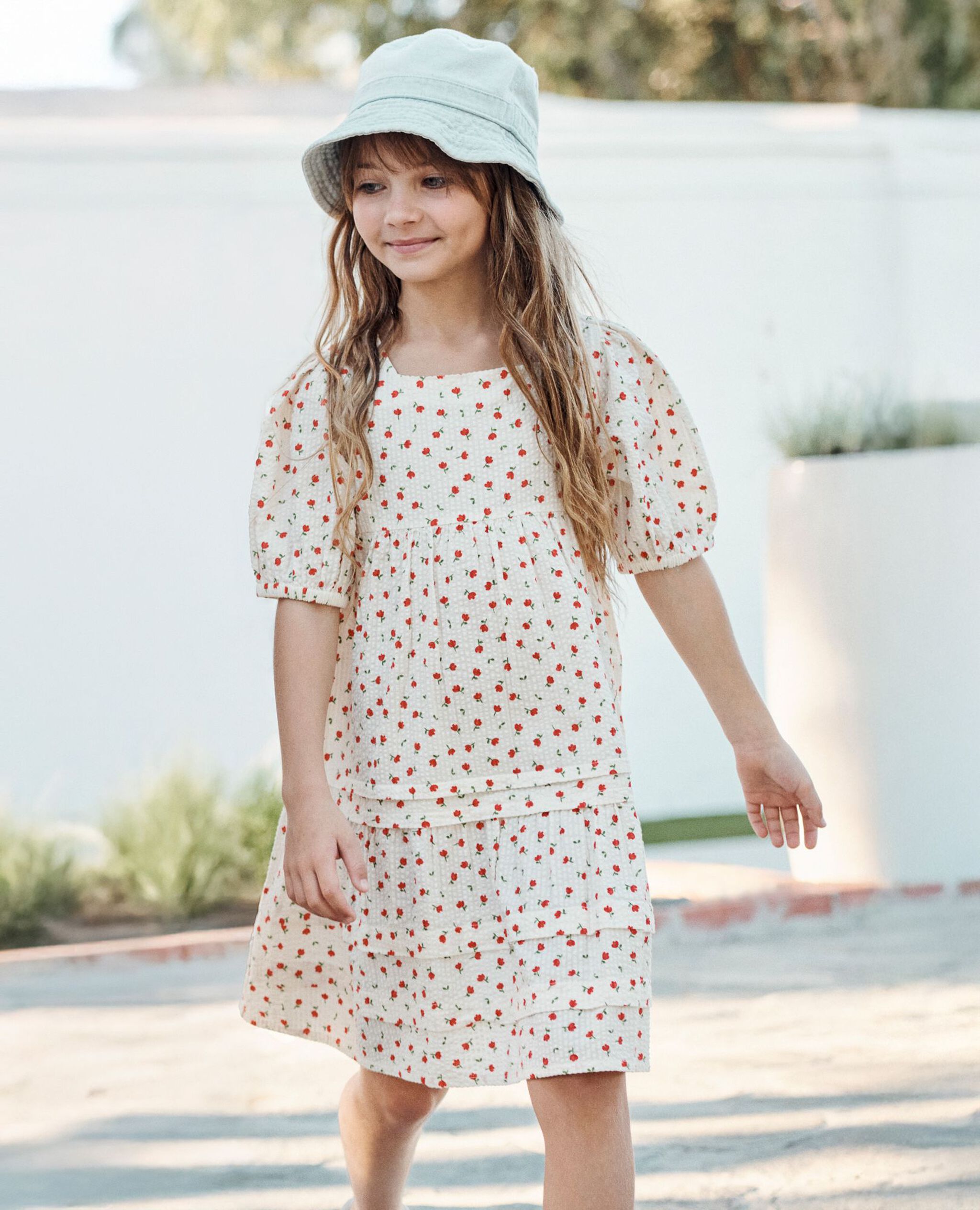 Seersucker Tiered Dress Hanna Andersson