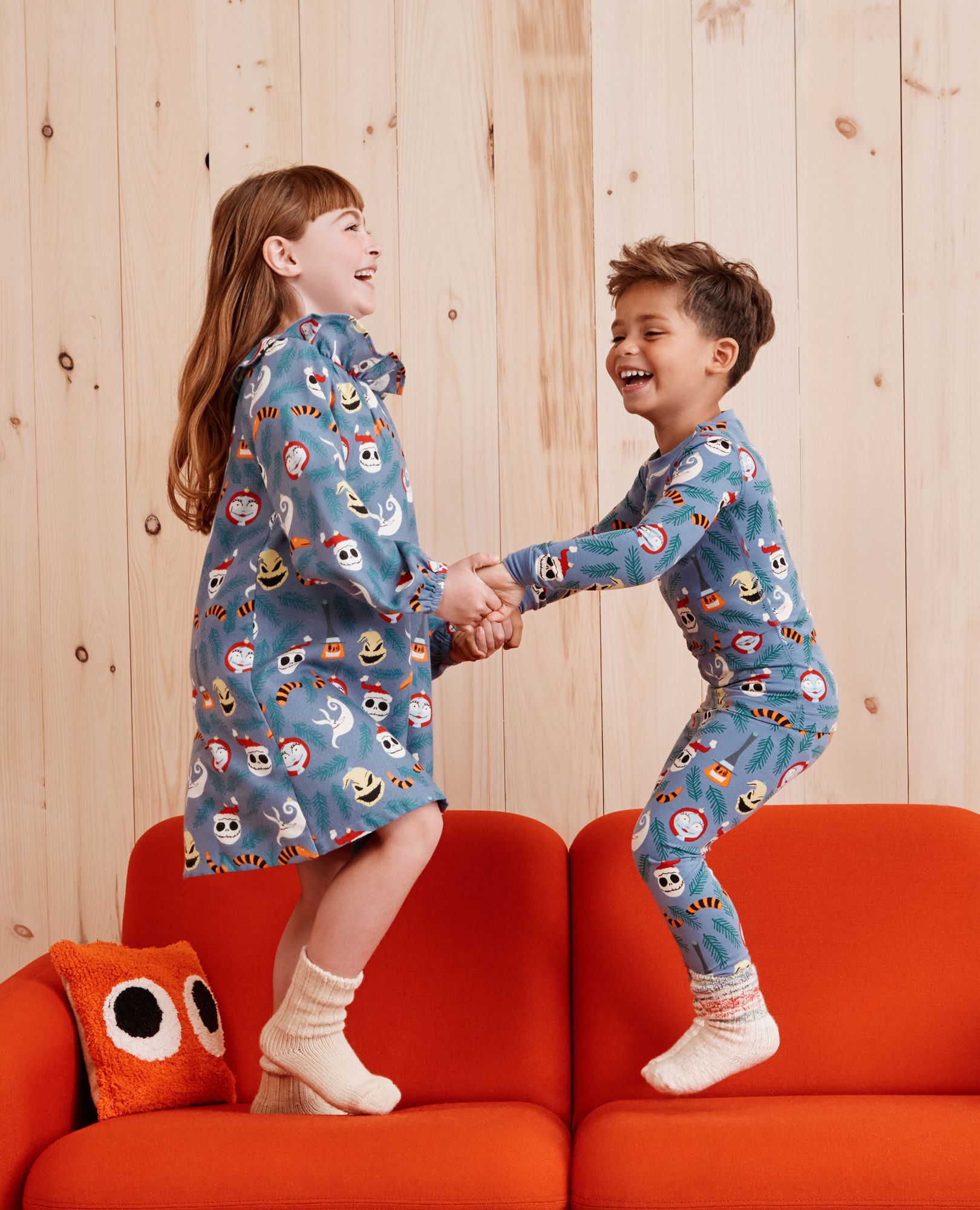 Disney Tim Burton's The Nightmare Before Christmas Flannel Nightgown in Blue NBC Ornaments - main