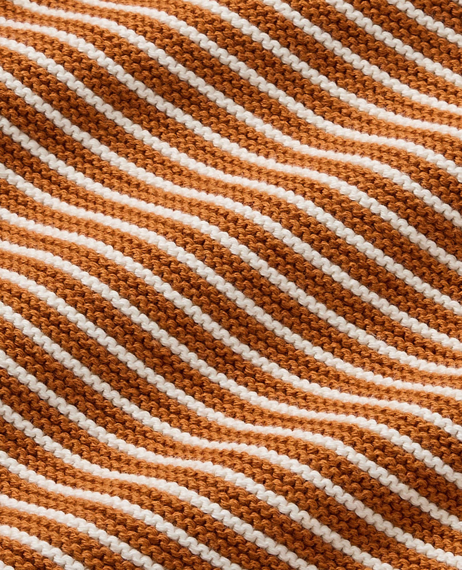 Baby Striped Cardigan Sweater in Ecru/Dogwood - main