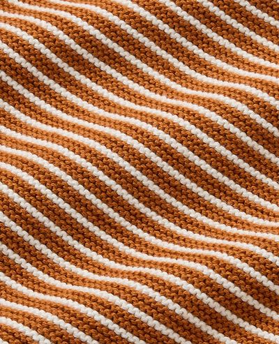 Baby Striped Cardigan Sweater in Ecru/Dogwood - main