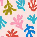 Crossback Skater Dress with Pockets in Coral on Rose Veil - swatch