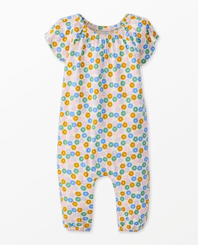 Baby Flutter Sleeve Romper in Tiny Blossoms - main
