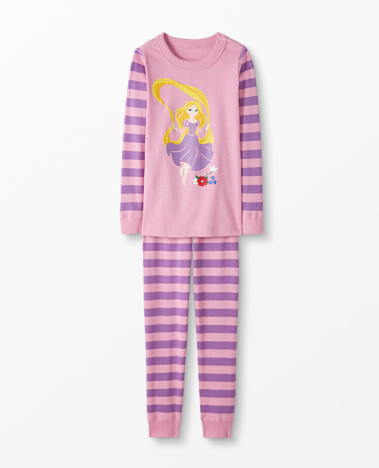 Disney Princess Character Long John Pajama Set in Rapunzel - main