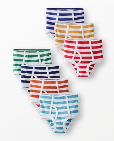 7-Pack Organic Cotton Classic Briefs in Boys Striped 7PK - main