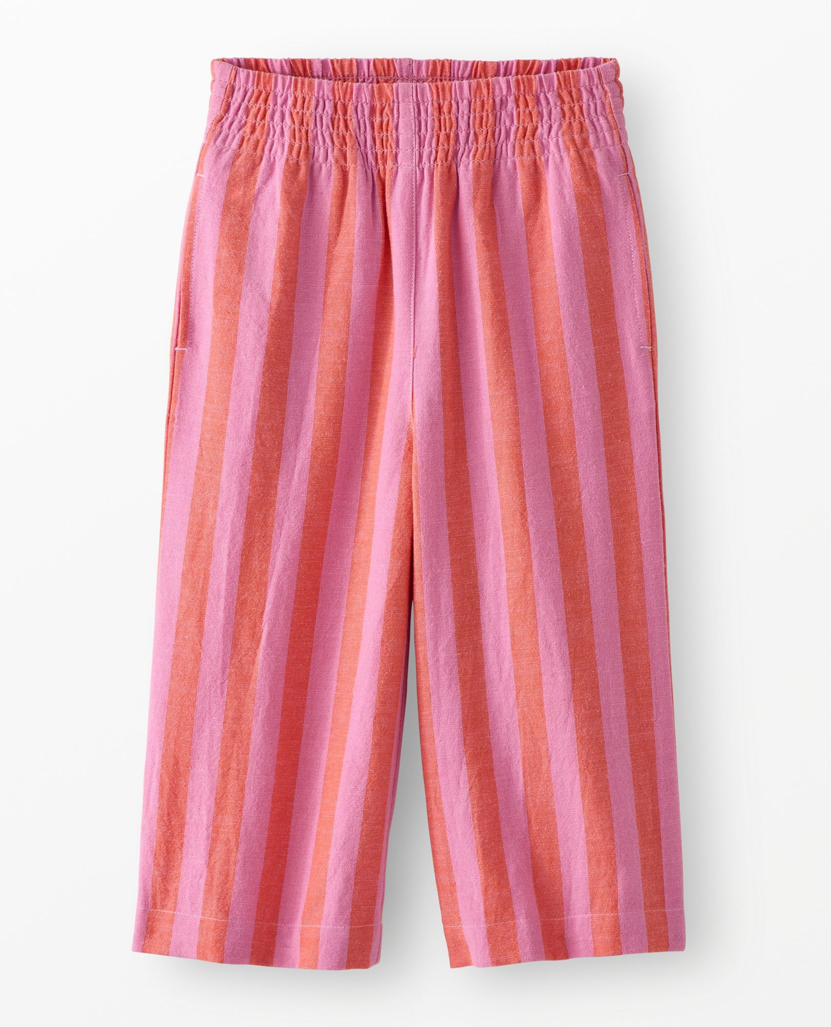 Linen Wide Leg Pants in Echinacea/Sun Fire - main