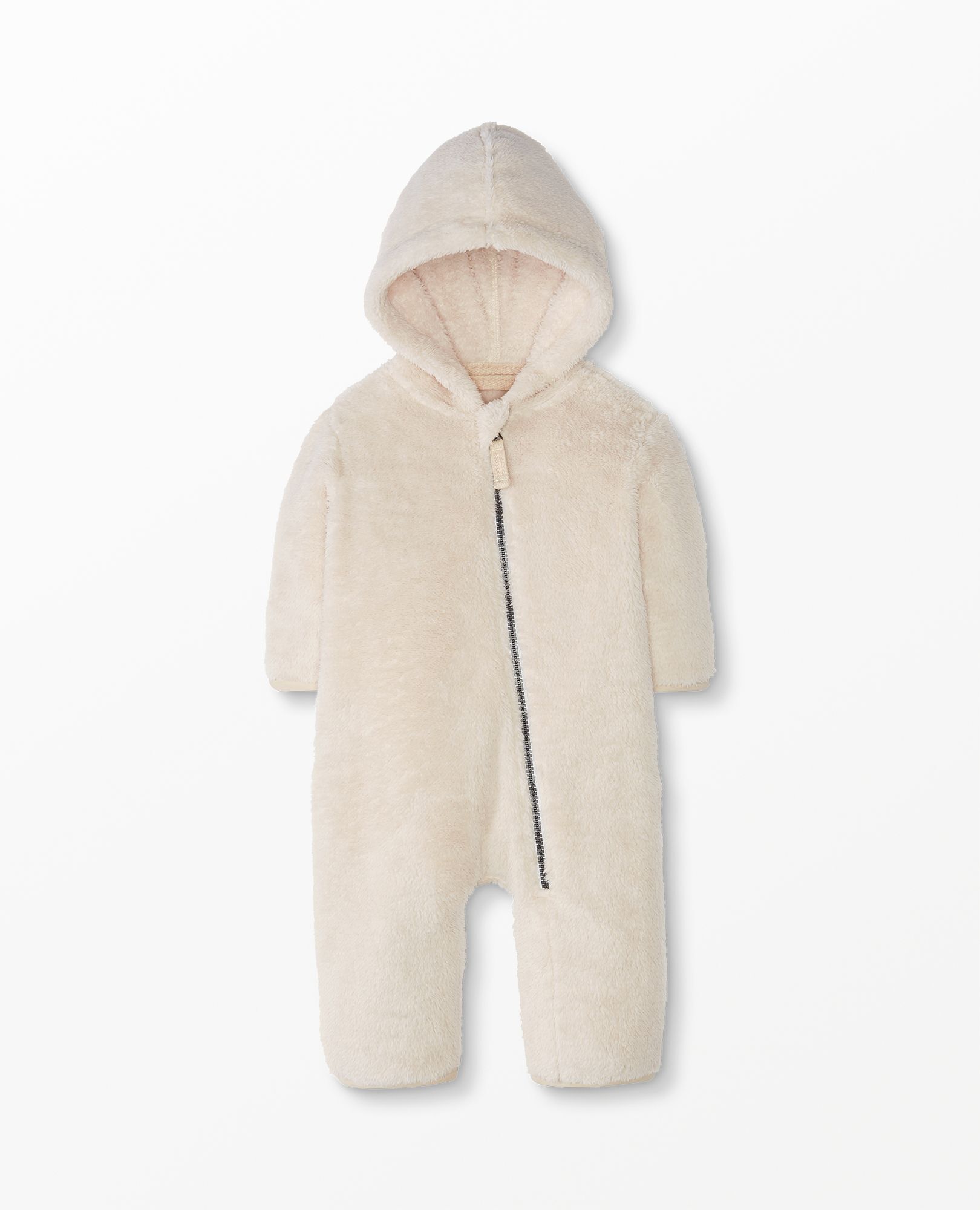 Baby Zip One Piece In Marshmallow Hanna Andersson