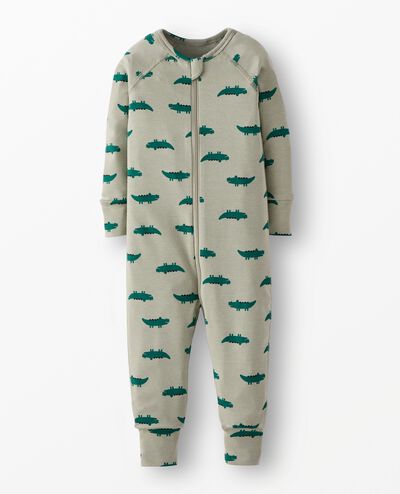 HannaSoft™ Stretch Sleeper in Fir Tree Alligator on Seagrass - main