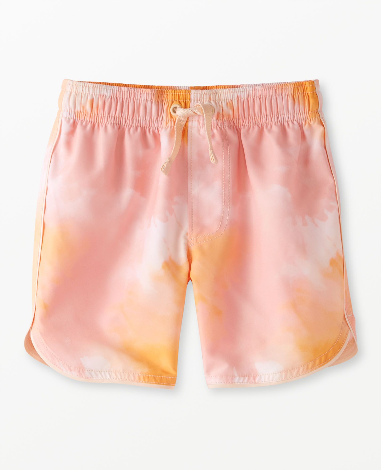 Tie dye swim trunks top