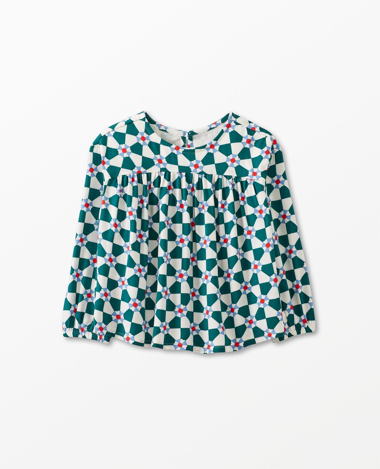 Checkerboard Woven Party Top | Hanna Andersson