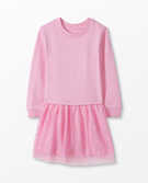 Valentines Terry + Tulle Dress in Begonia Pink - main