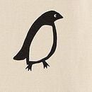 Adult Holiday Long John Pajama Top in Squeaky the Penguin - swatch