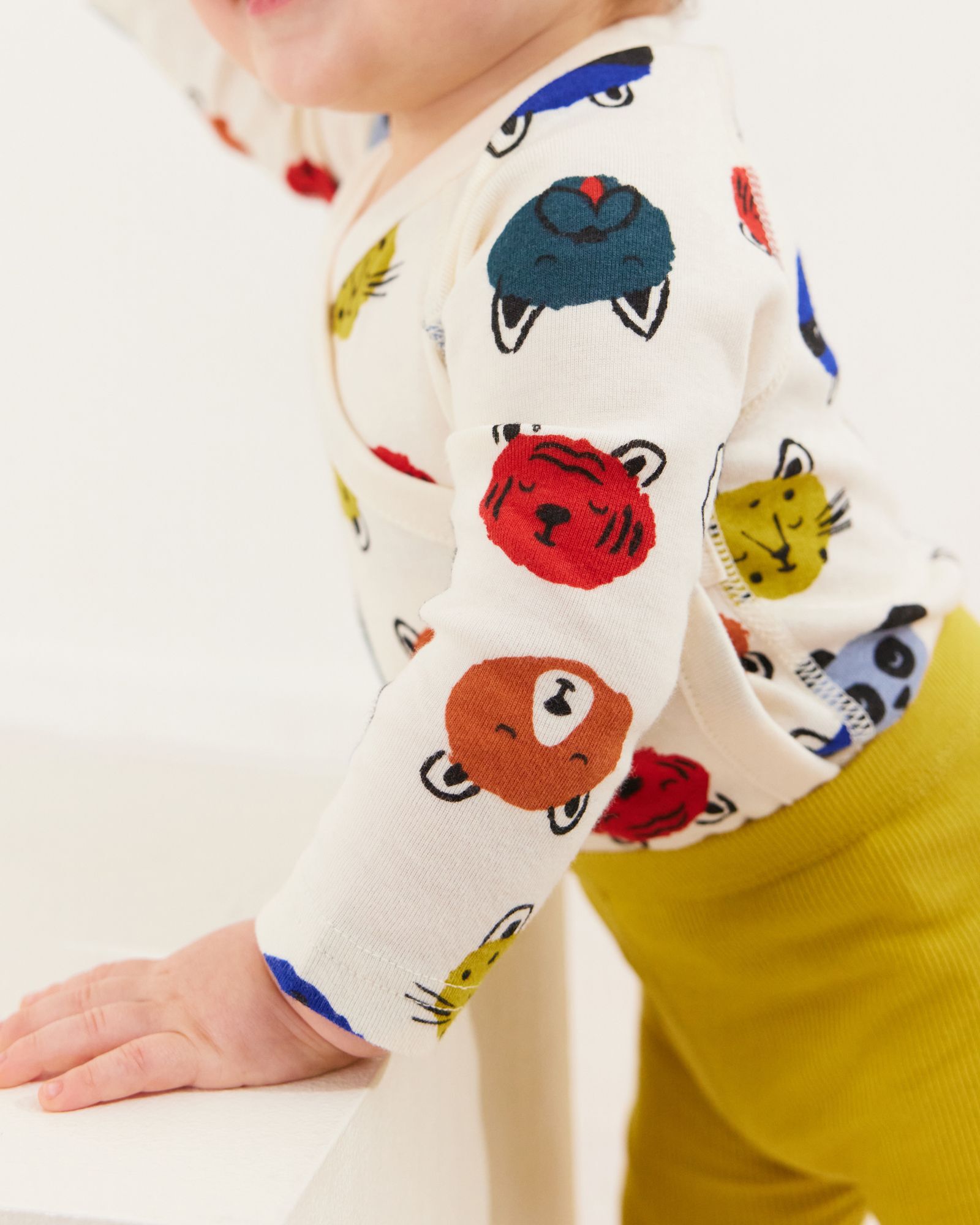 Moon and Back by Hanna Andersson 3 Pack Long Sleeve Side Snap Bodysuit Mixte bébé 